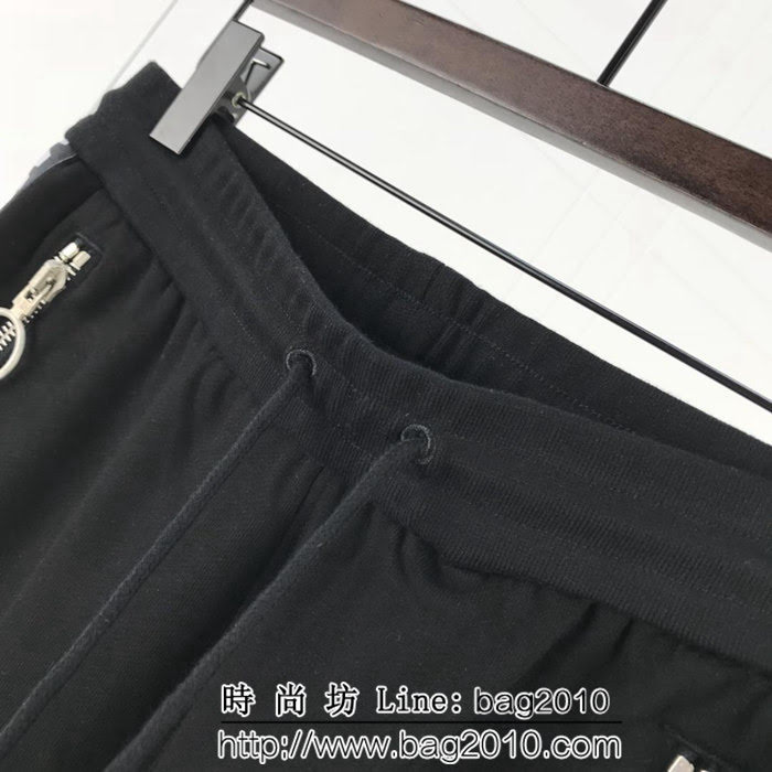 OFF-white 18SS秋冬織帶拼接 藍色漸變織帶 男款衛褲 ydi1240